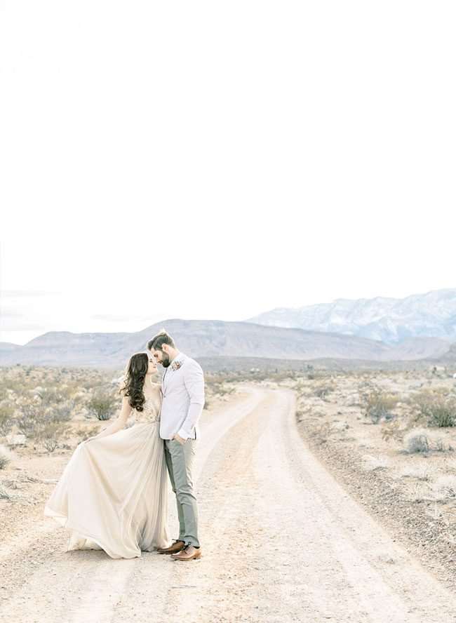 Red Rock Canyon Elopement, đám cưới đỏ mặt và hoa cà