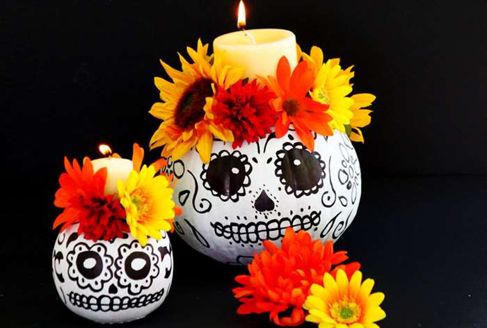 Day of the Dead Candle Holders