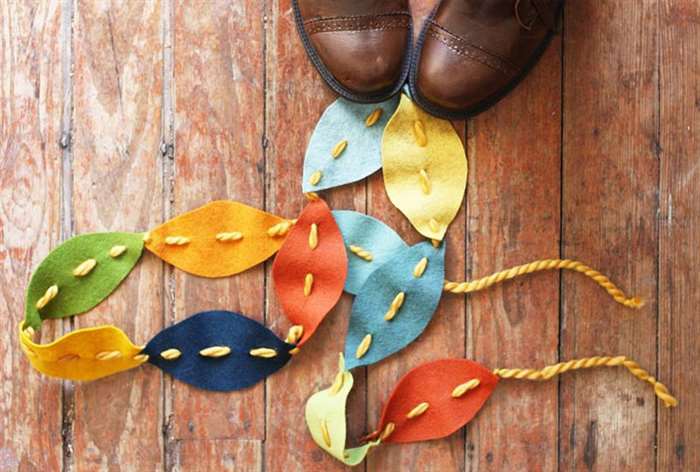 Felt Foliage Garland