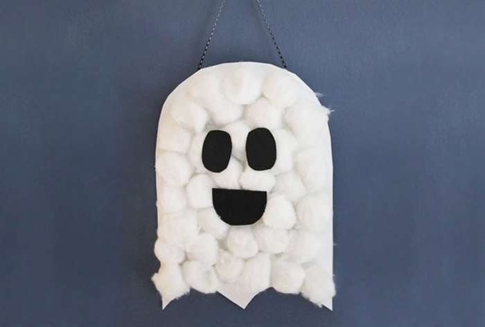 Friendly Cottonball Ghost