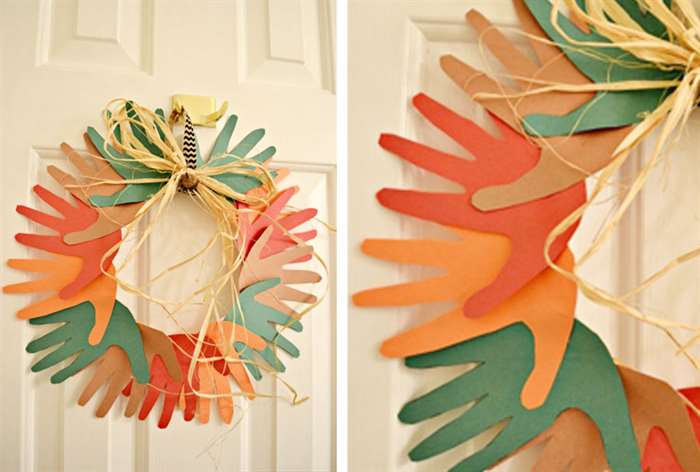 Handprint Wreath