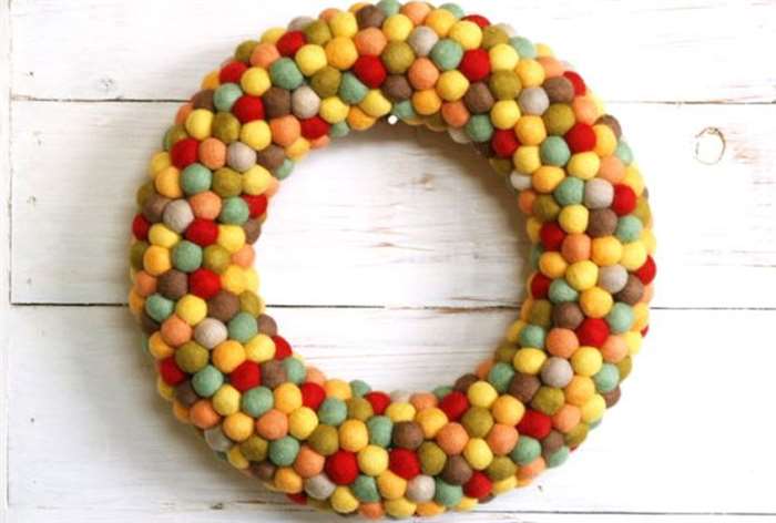 Fall Felt Wreath