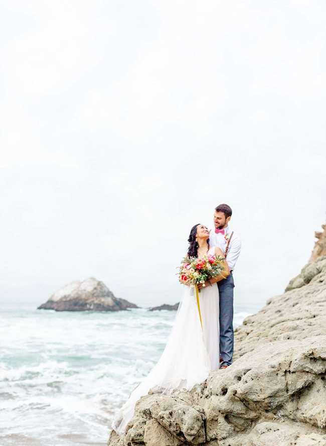 Cảm hứng đám cưới San hô sống, Đám cưới bên bờ biển ở San Francisco