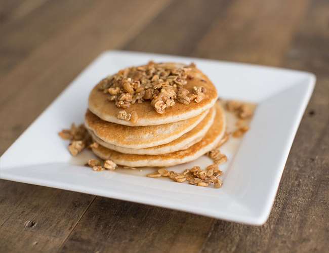 Guilt Free Pumpkin Protein Pancakes - Inspired by This