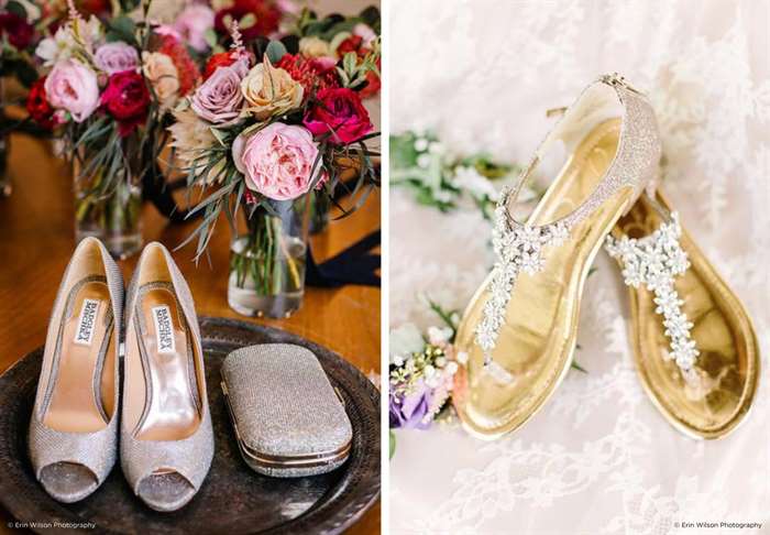 silver wedding heels