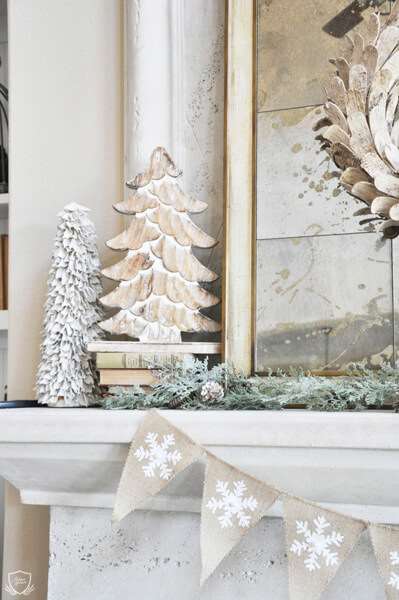 Winter Decorating Idea by http://everydayhomeblog.com/2014/01/winter-mantel-free-printables.html - Shutterfly.com