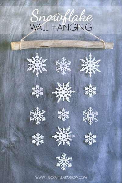 Winter Decorating Idea by http://inmyownstyle.com/2011/12/how-to-make-a-no-sew-snowflake-window-treatment.html - Shutterfly.com