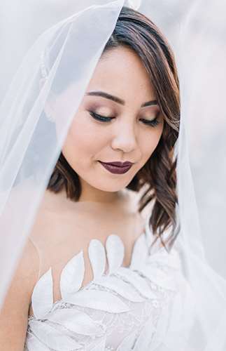 Jewel Tone Wedding, váy cưới oscar de la Renta