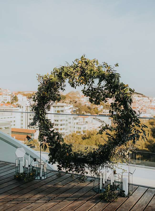 Rooftop Elopement ở Lisbon