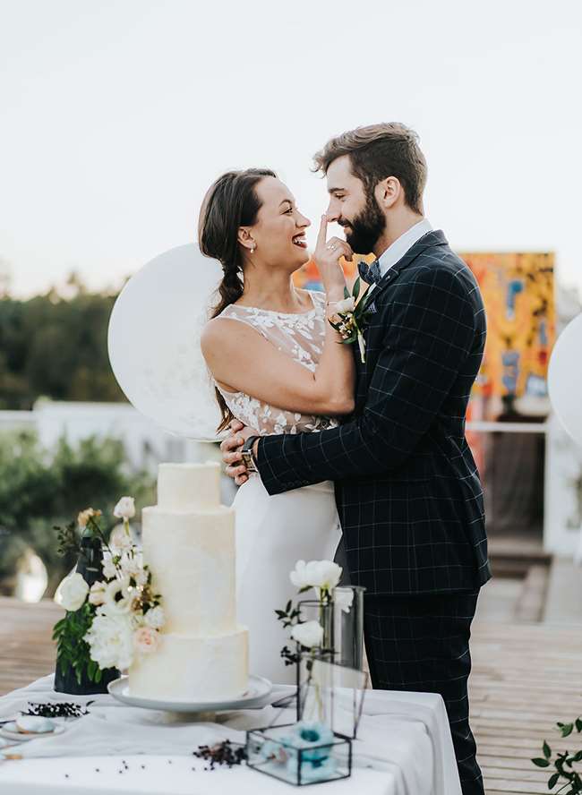 Rooftop Elopement ở Lisbon