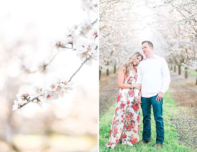 Floral Spring Engagement Photos