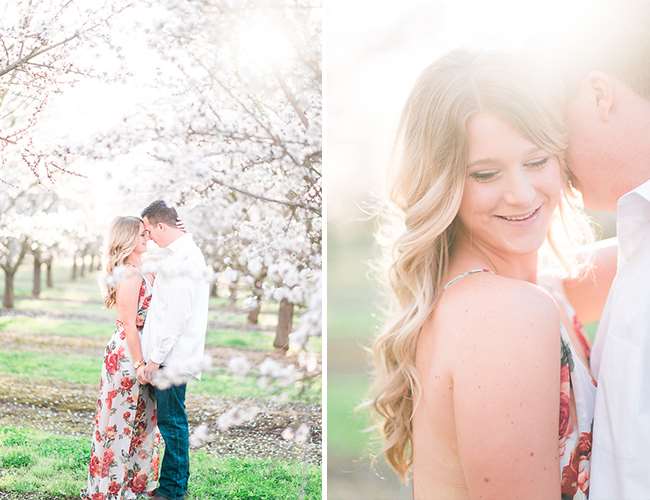 Floral Spring Engagement Photos