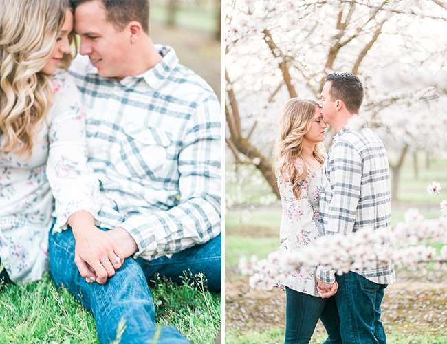 Floral Spring Engagement Photos