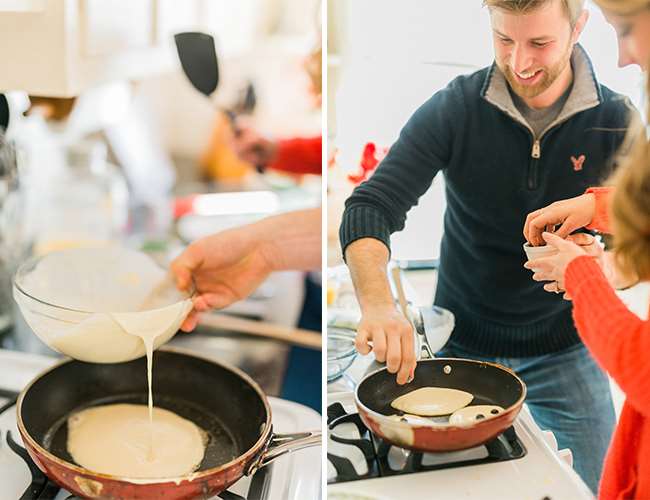 Hình ảnh kỷ niệm ngày làm bánh pancake