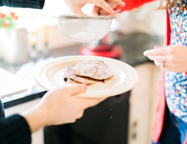 Hình ảnh kỷ niệm ngày làm bánh pancake