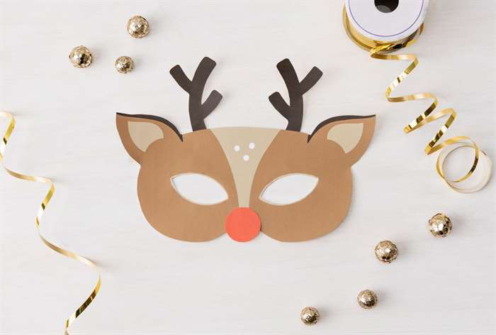 paper Reindeer mask 