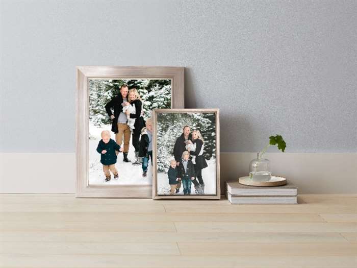 metallic framed prints of family for living room wall decor ideas