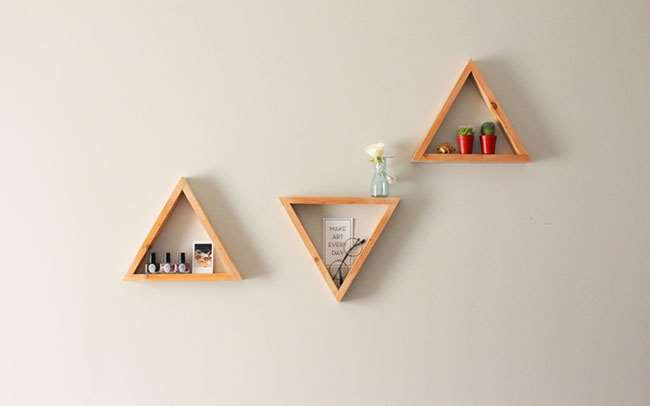 diy wooden shelves that make perfect wall art decor for home or office