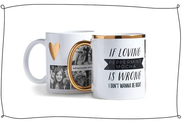 Photo mug with family photo and Christmas quote