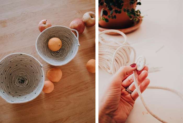 housewarming gift ideas rope basket