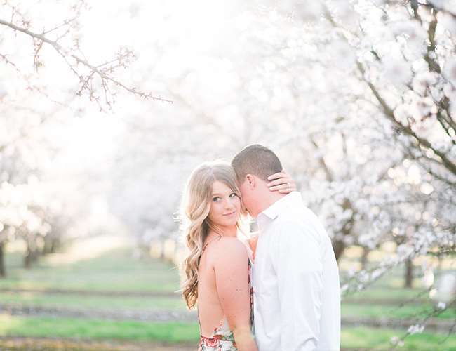 Floral Spring Engagement Photos