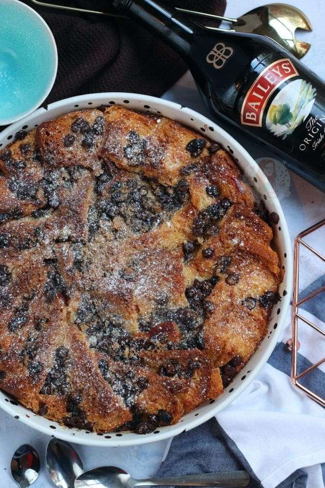 Baileys Bread Butter Pudding