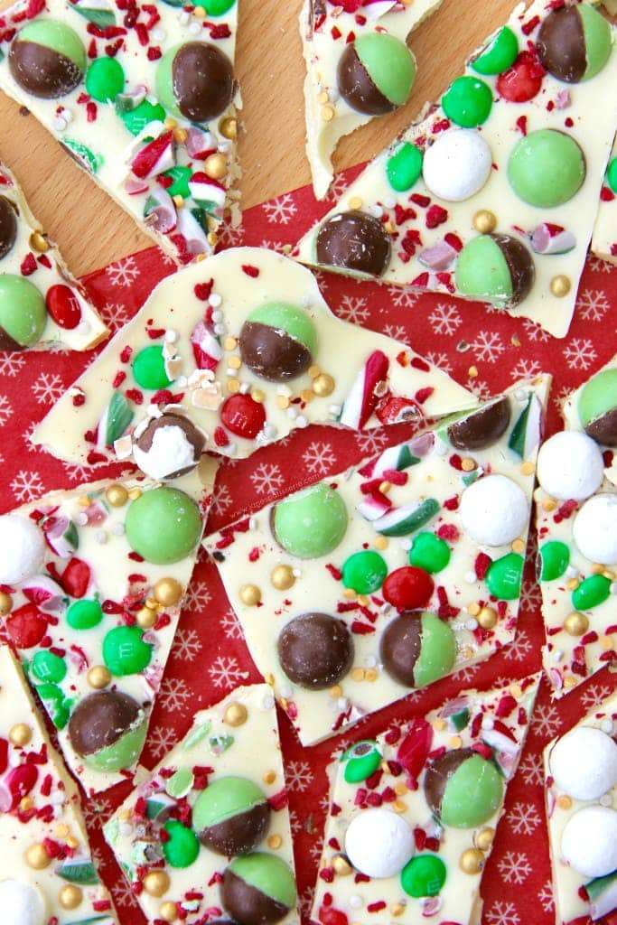 Christmas White Chocolate Bark