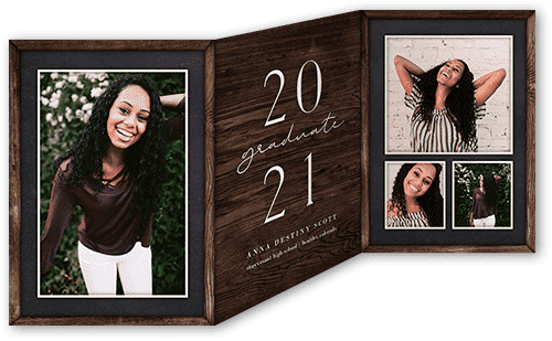 profound rustic graduation announcement card