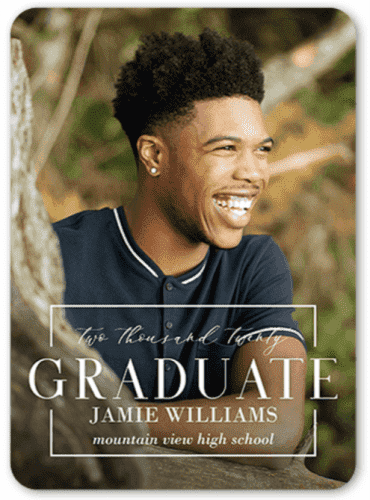 Squared Modern Grad Graduation Announcement