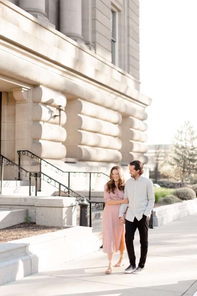 In Full Bloom Idaho State Capitol Engagement Shoot