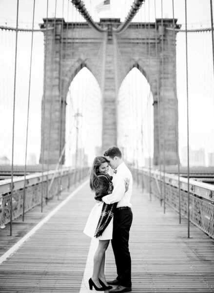 NYC Brooklyn Bridge Engagement Photos