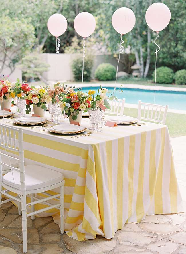 Preppy Pink Yellow Bridesmaid Brunch