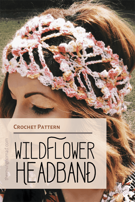 Wildflower headband diy crochet
