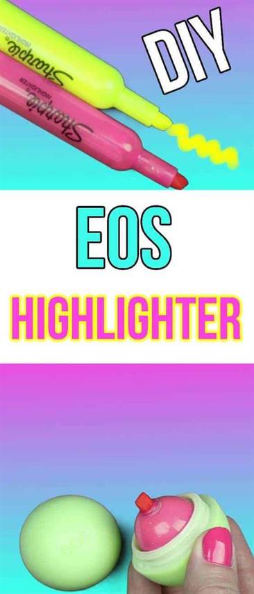 Diy eos Lip Gloss highlighter