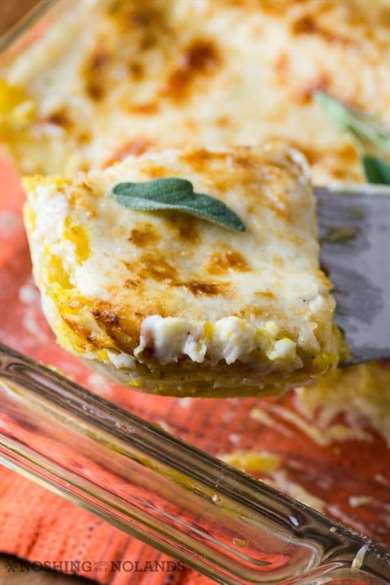 Sage havarti bơ hạt dẻ lasagna