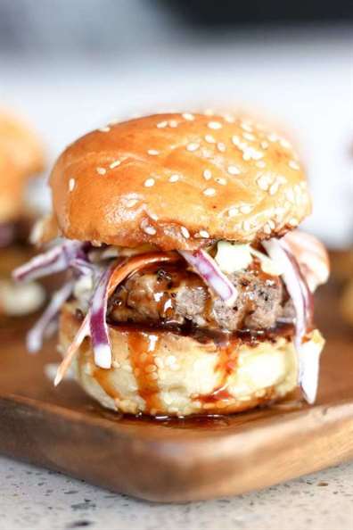 Bourbon bbq burger