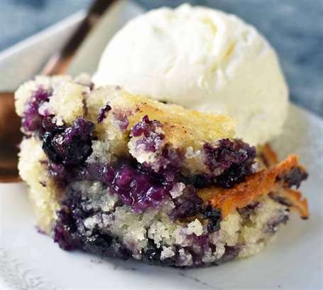 Texas blueberry cobbler