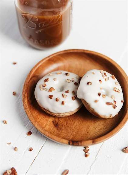 Maple Pecan Oatmeal Donuts