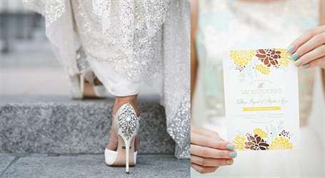 giày cưới hiện đại đính kim cương trên gót
