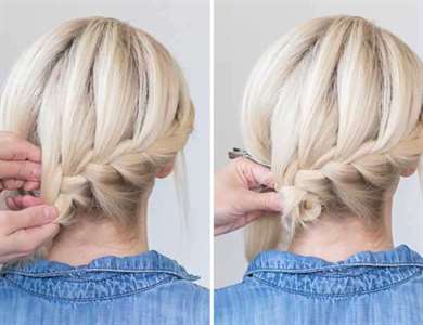 Cách làm tóc: Bện bím tóc Updo