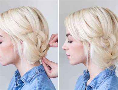 Cách làm tóc: Bện bím tóc Updo