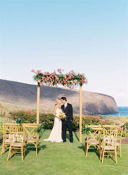 Cảm hứng đám cưới nhiệt đới hiện đại ở Hawaii