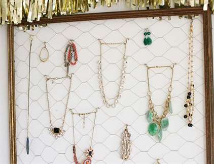 DIY Jewelry Organizer - Style Blog