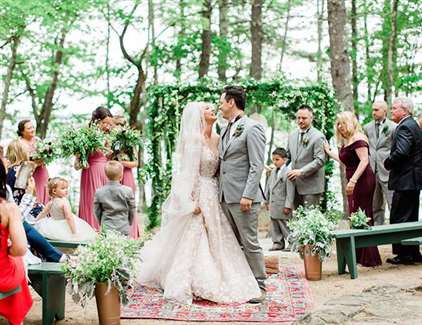 Boho Camp Wedding by the Lake