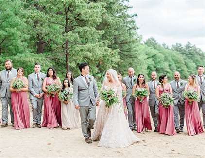 Boho Camp Wedding by the Lake