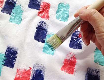 DIY Brush Stroke Scarf - Style Blog