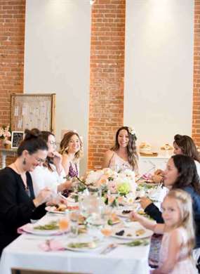 1641280112 535 Peach Pink Baby Shower at a Brick Loft