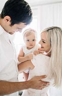   Baby Girl's Blush and White Nursery 