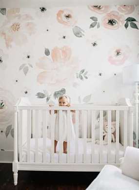   Baby Girl's Blush and White Nursery 