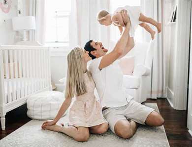   Baby Girl's Blush and White Nursery 